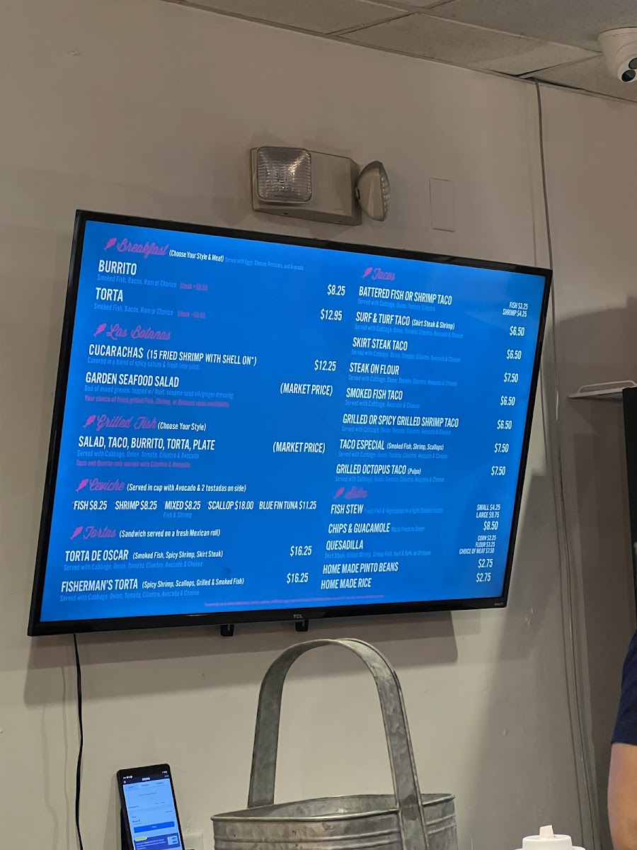 Oscars Mexican Seafood Menu - Image 4